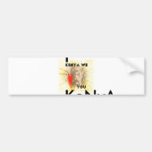 Kenia Wij houden van je Mooi Perspectief Art Desig Bumpersticker (Voorkant)