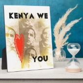 Kenia Wij houden van je Mooi Perspectief Art Desig Fotoplaat (Zijkant)