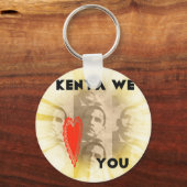 Kenia Wij houden van je Mooi Perspectief Art Desig Sleutelhanger (Voorkant)