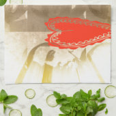 Kenia Wij houden van je Mooi Perspectief Art Desig Theedoek (Gevouwen)