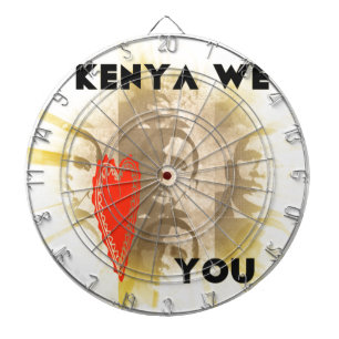 Kenia Wij Houden Van Jou Lief Perspectief Kunstont Dartbord