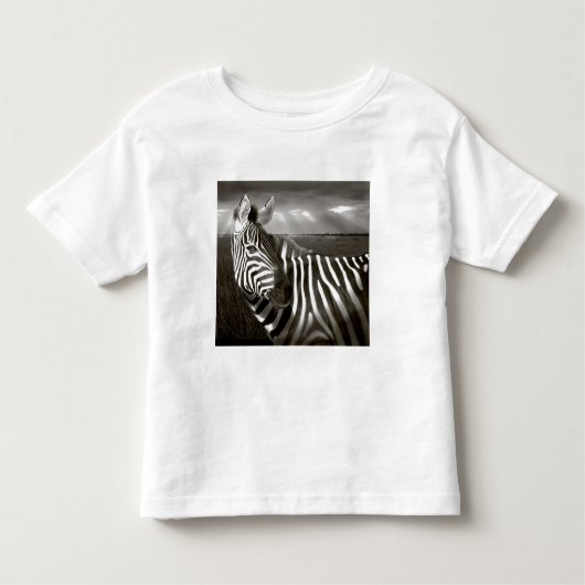 Kenia. Zwart-wit van zebra en glad. Kinder Shirts (Voorkant)