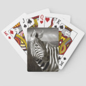 Kenia. Zwart-wit van zebra en glad. Pokerkaarten (Achterkant)