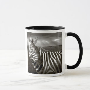 Kenia. Zwart & wit van zebra en vlakte. Mok