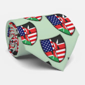Keniaans-Amerikaanse vlag Stropdas (Opgerold)