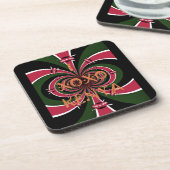 Keniaans reiscadeau – Knuffels & Kusjes Design Drankjes Onderzetter (Linkerzijde)