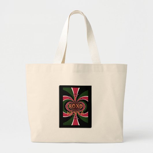 Keniaans reiscadeau – Knuffels & Kusjes Design Grote Tote Bag (Voorkant)