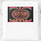 Keniaans reiscadeau – Knuffels & Kusjes Design Rechthoekige Sticker (Tas)