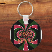 Keniaans reiscadeau – Knuffels & Kusjes Design Sleutelhanger (Voorkant)