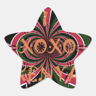 Keniaans reiscadeau – Knuffels & Kusjes Design Ster Sticker