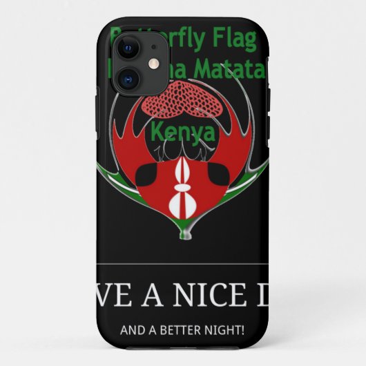 Keniaans schild: vlindervlag. Case-Mate iPhone case (Achterkant)