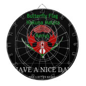 Keniaans schild: vlindervlag. dartbord (Voorkant)