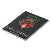 Keniaans schild: vlindervlag. notitieblok (Linkerzijde)