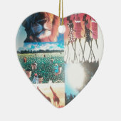 Keniaans tapijt: wildlife, cultuur en kuststrand keramisch ornament (Rechts)