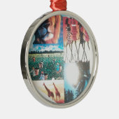 Keniaans tapijt: wildlife, cultuur en kuststrand metalen ornament (Rechts)