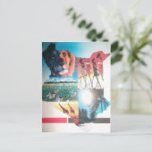 Keniaans tapijt: Wildlife, Cultuur & Kuststrand Briefkaart (Staand voorkant)