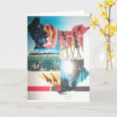 Keniaans tapijt: Wildlife, Cultuur & Kuststrand Kaart (Gele Bloem)