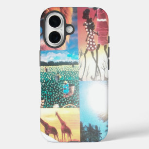 Keniaans Tapijtwerk Wilde dieren, Cultuur & Kust iPhone 16 Hoesje