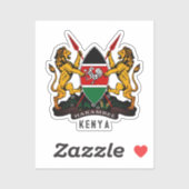 Keniaans wapen sticker (Vel)
