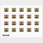 Keniaans wapen vierkante sticker (Vel)