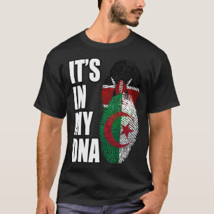 Keniaanse en Algerijnse mix DNA erfgoed vlag T-shirt