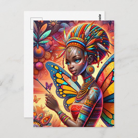 Keniaanse fee briefkaart (Voorkant / Achterkant)