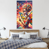 Keniaanse fee canvas afdruk (Insitu (Slaapkamer))