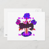 Keniaanse hartkunst: ik hou van Kenia Briefkaart (Voorkant / Achterkant)