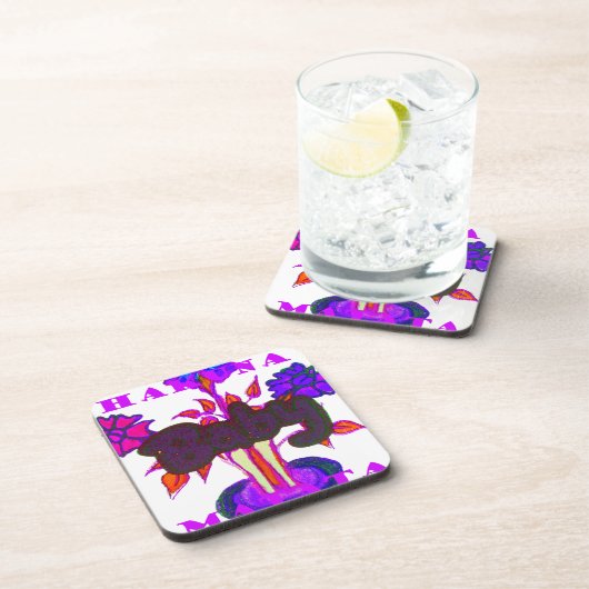 Keniaanse hartkunst: ik hou van Kenia Drankjes Onderzetter (Rechterzijde)