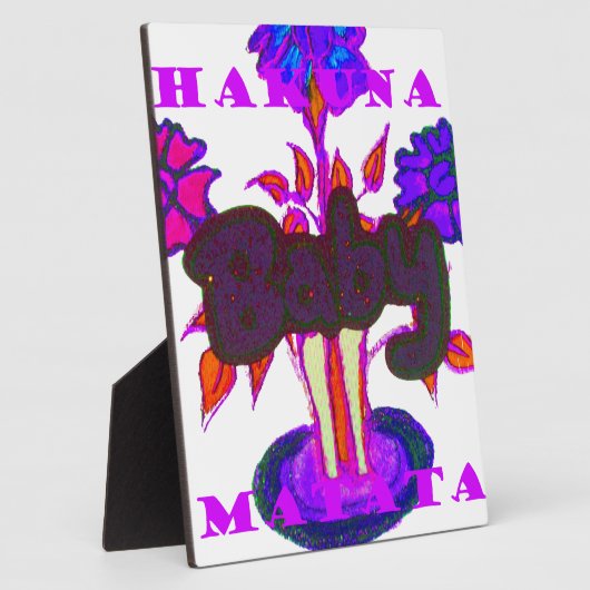 Keniaanse hartkunst: ik hou van Kenia Fotoplaat (Zijkant)