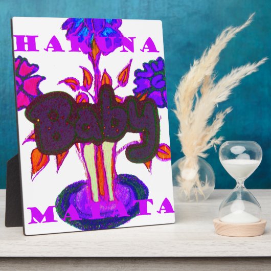 Keniaanse hartkunst: ik hou van Kenia Fotoplaat (Zijkant)