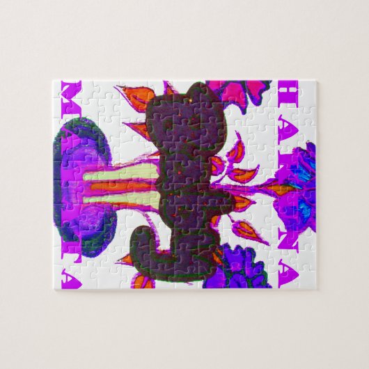 Keniaanse hartkunst: ik hou van Kenia Legpuzzel (Horizontaal)