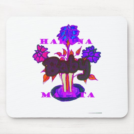 Keniaanse hartkunst: ik hou van Kenia Muismat (Voorkant)