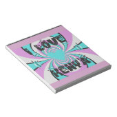 Keniaanse hartkunst: ik hou van Kenia Notitieblok (Schuin)