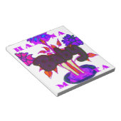 Keniaanse hartkunst: ik hou van Kenia Notitieblok (Schuin)