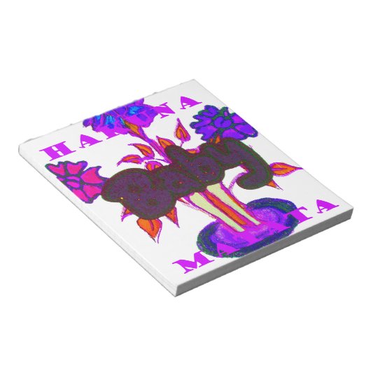 Keniaanse hartkunst: ik hou van Kenia Notitieblok (Schuin)