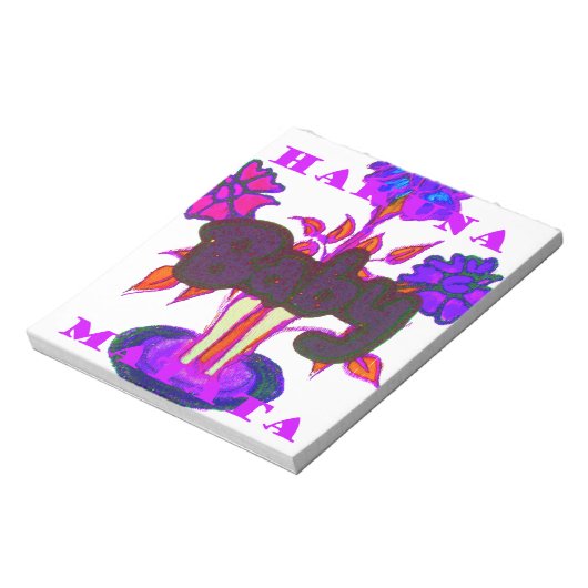 Keniaanse hartkunst: ik hou van Kenia Notitieblok (Linkerzijde)