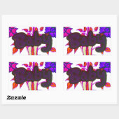 Keniaanse hartkunst: ik hou van Kenia Rechthoekige Sticker (Vel)