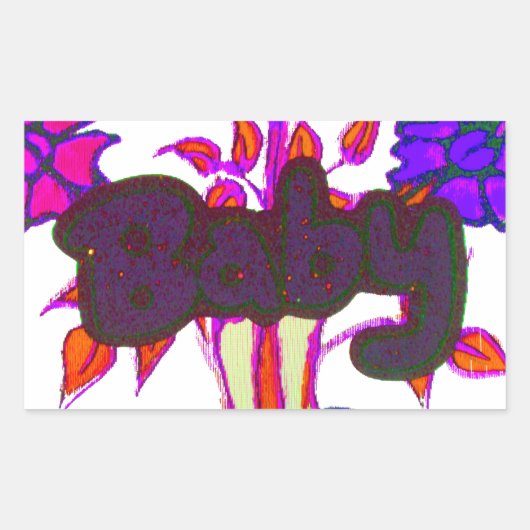 Keniaanse hartkunst: ik hou van Kenia Rechthoekige Sticker (Voorkant)