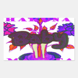 Keniaanse hartkunst: ik hou van Kenia Rechthoekige Sticker