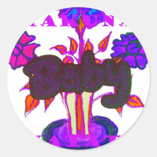 Keniaanse hartkunst: ik hou van Kenia Ronde Sticker