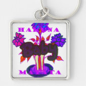 Keniaanse hartkunst: ik hou van Kenia Sleutelhanger (Voorkant)