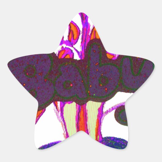 Keniaanse hartkunst: ik hou van Kenia Ster Sticker (Voorkant)