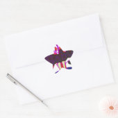 Keniaanse hartkunst: ik hou van Kenia Ster Sticker (Envelop)