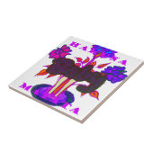 Keniaanse hartkunst: ik hou van Kenia Tegeltje (Zijkant)