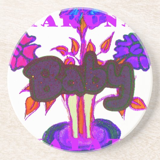 Keniaanse hartkunst: ik hou van Kenia Zandsteen Onderzetter (Voorkant)