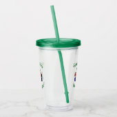 Keniaanse Iers-Amerikaanse vlag Shamrock gepersona Acryl Drinkbeker (Links)