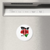 Keniaanse kaart en vlag magneet (Insitu (Vaatwasser))