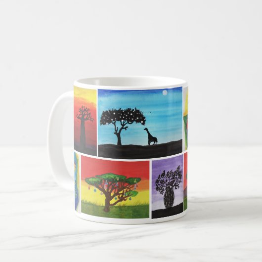 Keniaanse Kinder kunst Mok (Voorkant links)