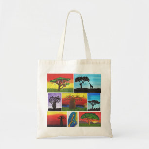 Keniaanse Kinder schilderijen Tote Bag